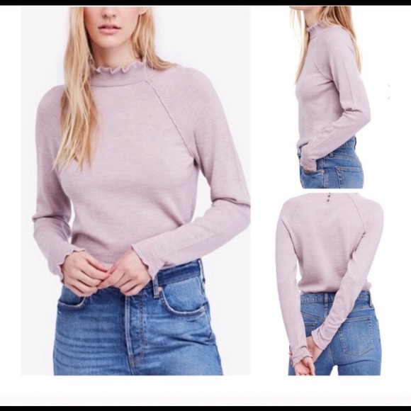 Free People Sweaters - Free People Needle & Thread Ruffle Sweater. Size L